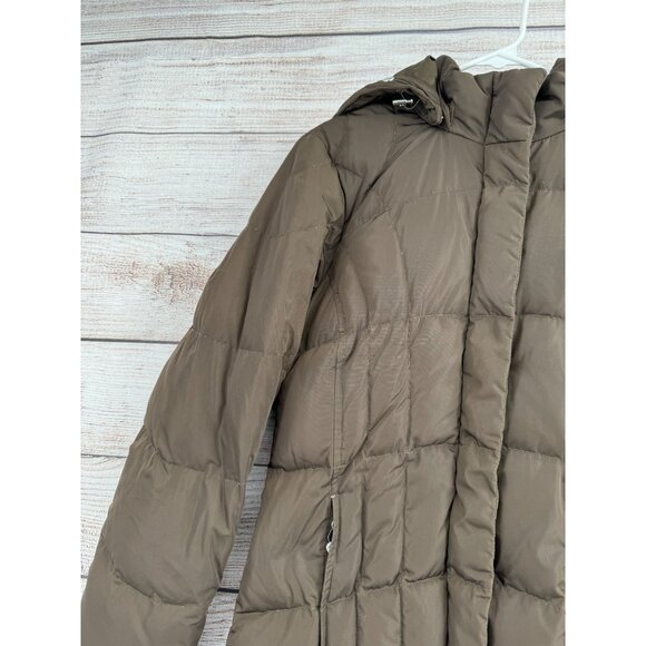 Eddie Bauer EB650 Fill Power Premium Long Goose Down Jacket Women's XS Brown - Picture 5 of 13